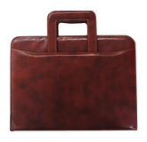 AMS-RM-354 - PU Leather portfolio (Brown) - Al Masam Stationery LLC